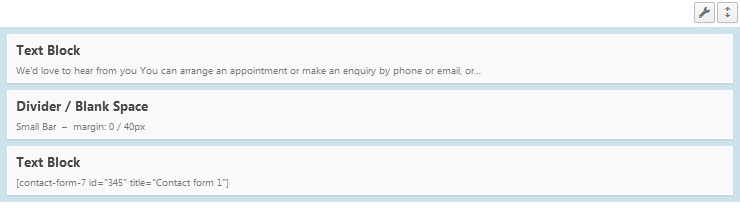 Contact Form 7 shortcode
