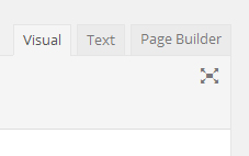 Page Builder tab