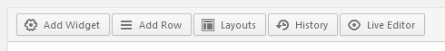 Page Builder toolbar