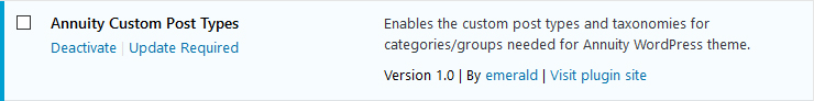 Update plugins notification