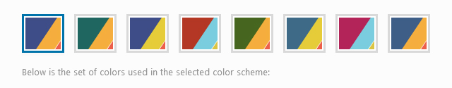 Theme options - color schemes