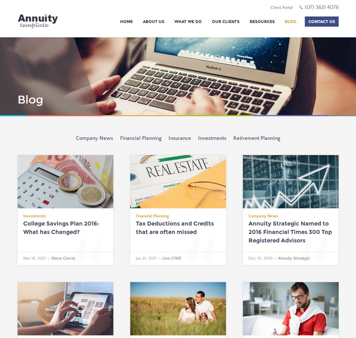 Blog - Grid Layout