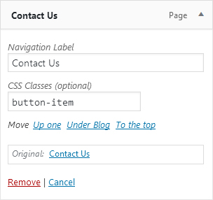 Contact button - admin