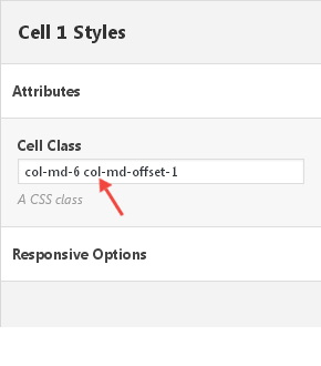 Page Builder - cell attributes