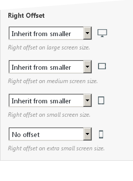 Page Builder - widget offset options