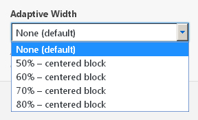 Page Builder - widget width options