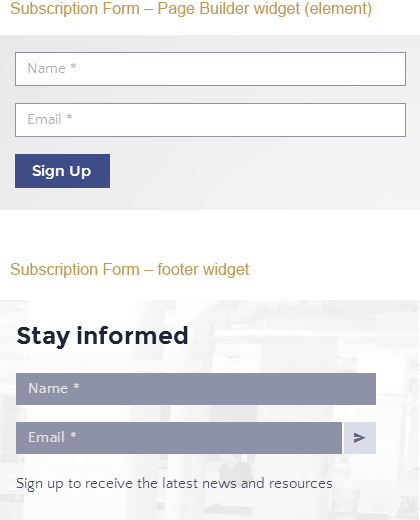Subscription Form
