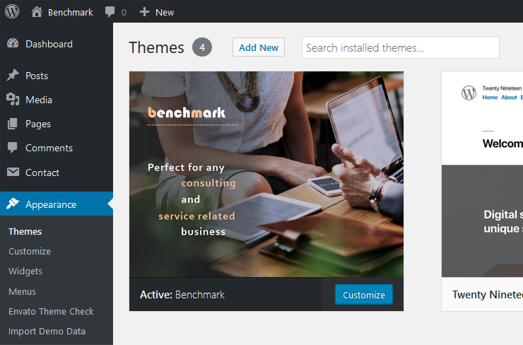 Appearance - themes