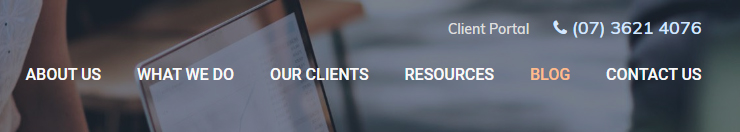 Menu location - in header
