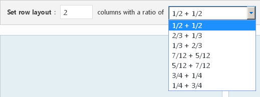 Page Builder - columns ratio