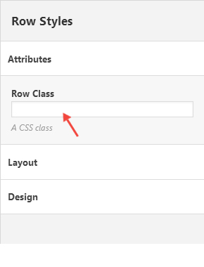 Page Builder - row attributes
