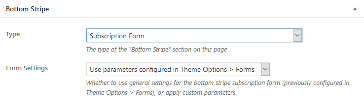 Bottom stripe meta box