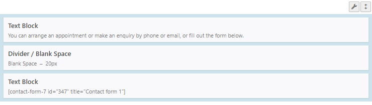 Contact Form 7 shortcode