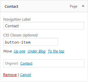 Contact button - admin