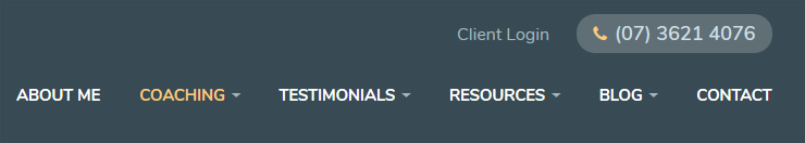 Menu location - in header