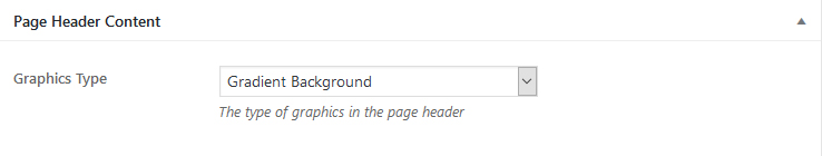 Page header background meta box