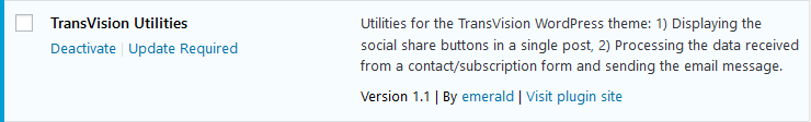 Update plugins notification