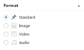 Post formats