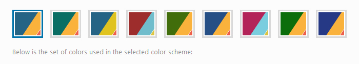 Theme options - color schemes